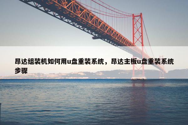 昂达组装机如何用u盘重装系统，昂达主板u盘重装系统步骤