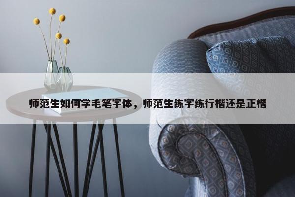 师范生如何学毛笔字体，师范生练字练行楷还是正楷