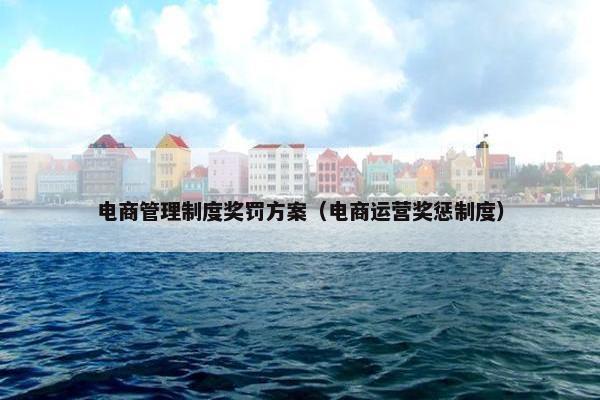 电商管理制度奖罚方案（电商运营奖惩制度）