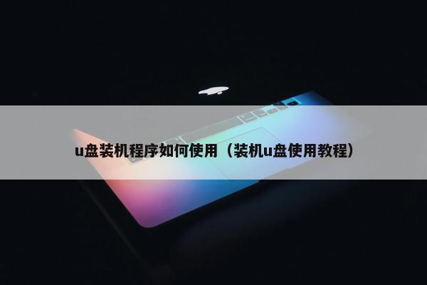 u盘装机程序如何使用（装机u盘使用教程）