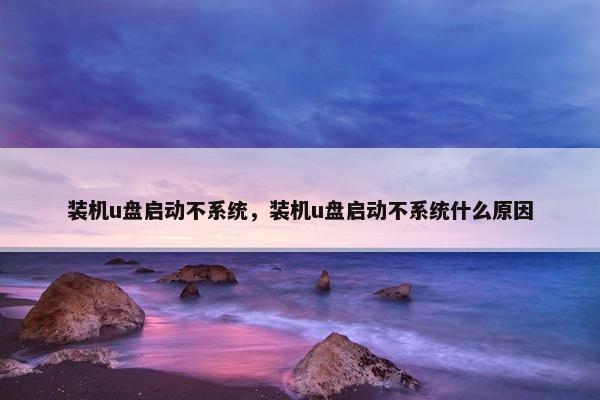 装机u盘启动不系统，装机u盘启动不系统什么原因