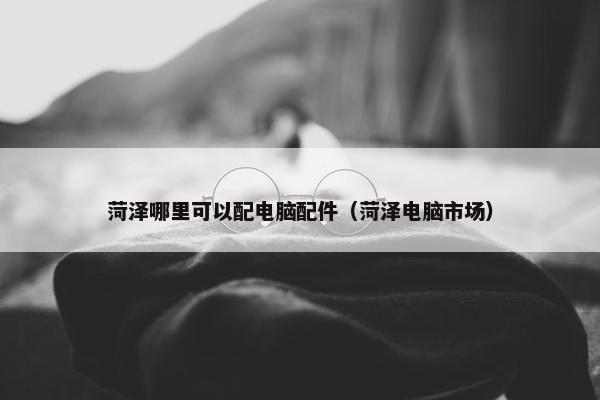 菏泽哪里可以配电脑配件（菏泽电脑市场）