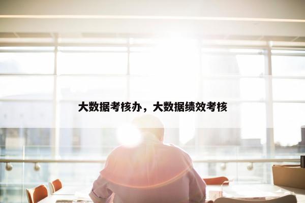 大数据考核办，大数据绩效考核