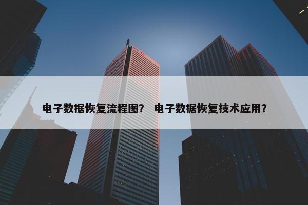 电子数据恢复流程图？ 电子数据恢复技术应用？