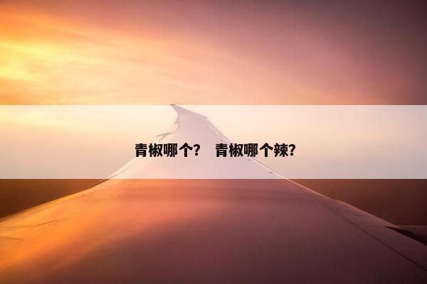 青椒哪个？ 青椒哪个辣？