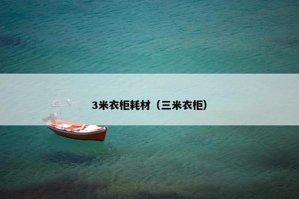 3米衣柜耗材（三米衣柜）