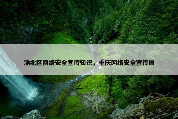 渝北区网络安全宣传知识，重庆网络安全宣传周