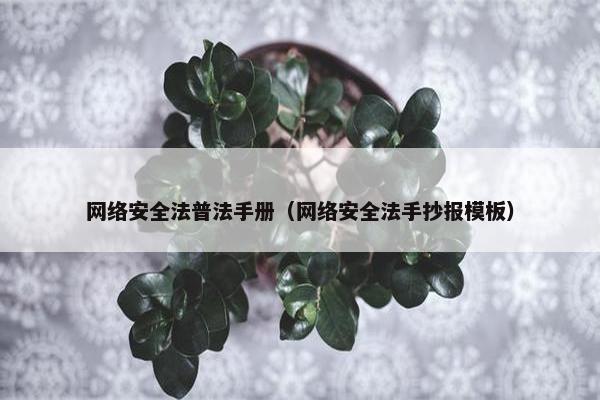 网络安全法普法手册（网络安全法手抄报模板）