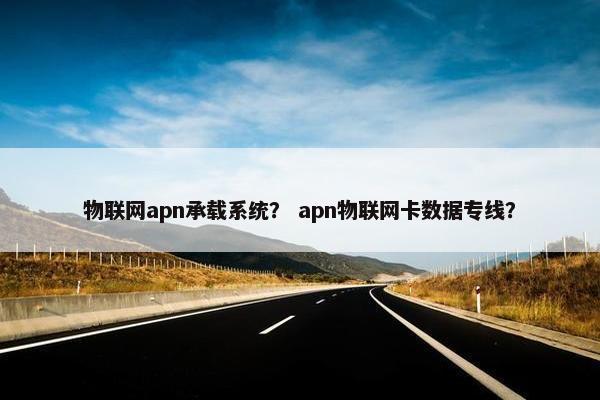物联网apn承载系统？ apn物联网卡数据专线？