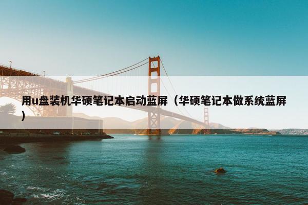 用u盘装机华硕笔记本启动蓝屏（华硕笔记本做系统蓝屏）