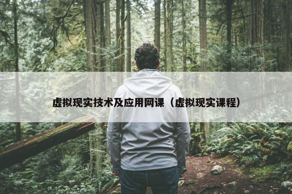 虚拟现实技术及应用网课（虚拟现实课程）