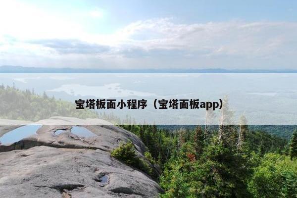 宝塔板面小程序（宝塔面板app）