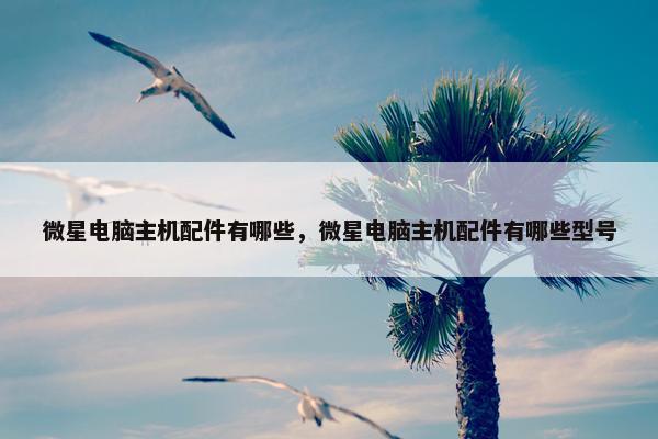微星电脑主机配件有哪些，微星电脑主机配件有哪些型号