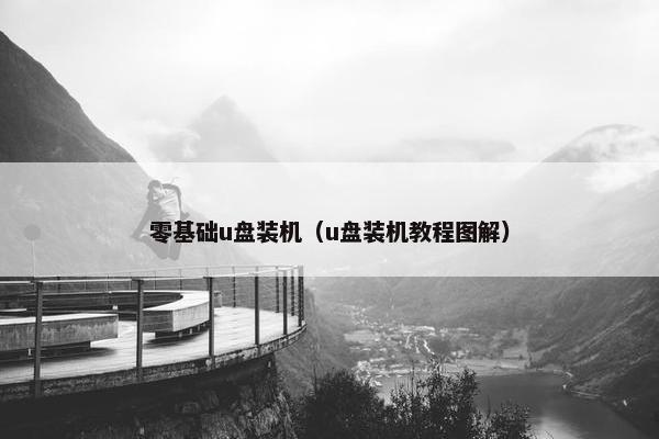零基础u盘装机（u盘装机教程图解）