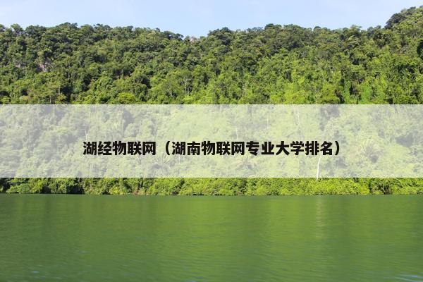 湖经物联网（湖南物联网专业大学排名）
