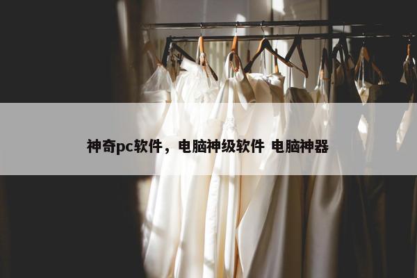 神奇pc软件，电脑神级软件 电脑神器