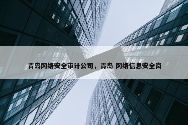 青岛网络安全审计公司，青岛 网络信息安全岗