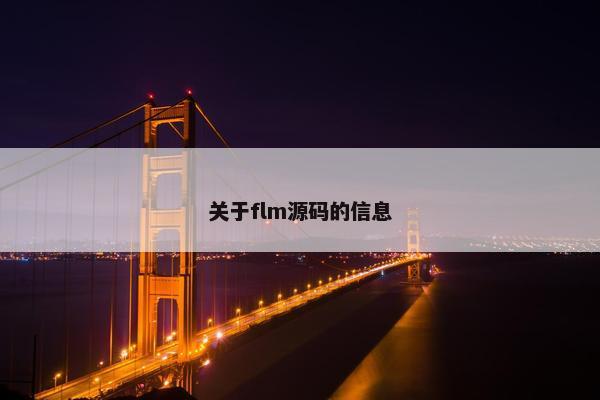关于flm源码的信息