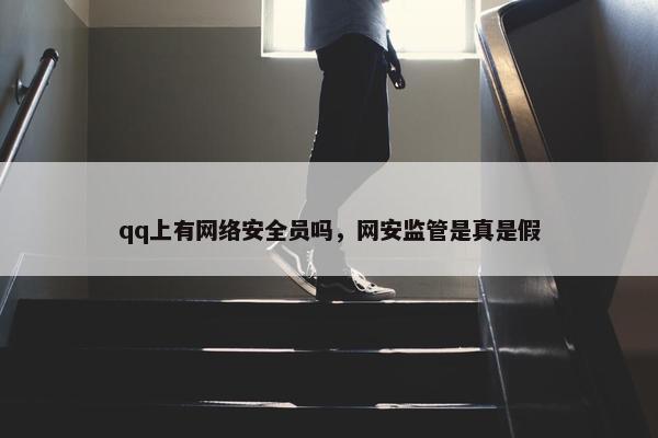 qq上有网络安全员吗，网安监管是真是假