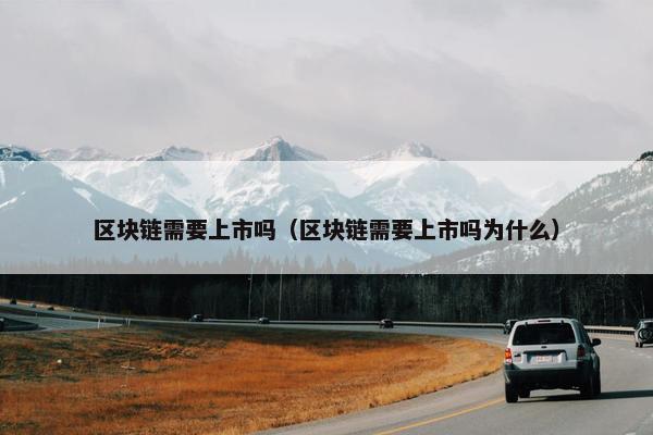 区块链需要上市吗（区块链需要上市吗为什么）